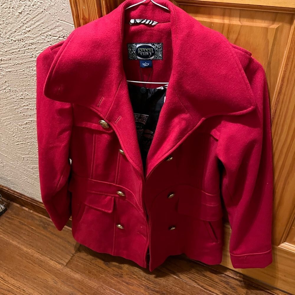 (NWT)
Women’s Green Envy pea coat size small